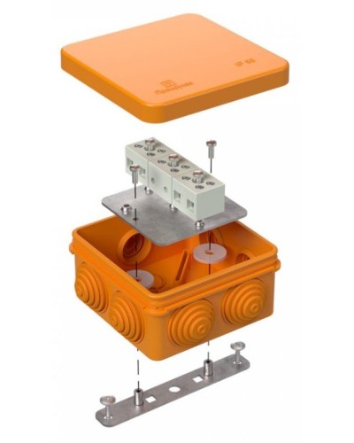 Коробка огнестойкая 80х80х40 (40-0210-FR2.5-6). Коробка огнестойкая для открытой установки. Промрукав в Ангарске