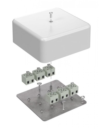 Коробка огнестойкая 103х103х45 (латунь) (40-0470-FR2.5-12-Е60). Коробка огнестойкая для открытой установки. Промрукав в Ангарске
