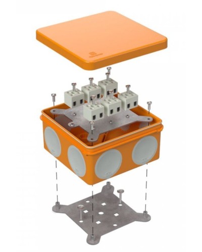Коробка огнестойкая 60-0300-FR2.5-12 Е15-Е120 100х100х50. Коробка огнестойкая для открытой установки. Промрукав в Ангарске