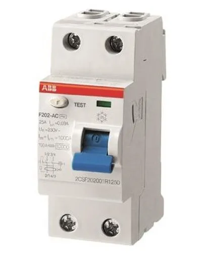 F202 AC-63/0,03 (2CSF202001R1630). Выключатель дифференциального тока (УЗО). ABB в Ангарске