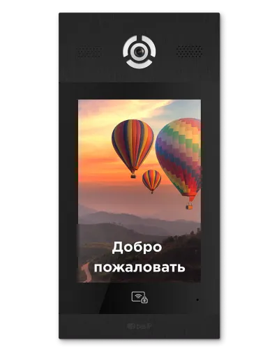 AA-14FB BLACK. Вызывная панель подъездного IP-домофона. BAS-IP в Ангарске