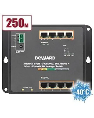 STWP-0802HP. Коммутатор 8-портовый. Beward в Ангарске