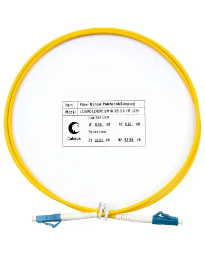 FOP(s)-9-LC-LC-1,5m (8332c). Патч-корд оптический. CABEUS в Ангарске