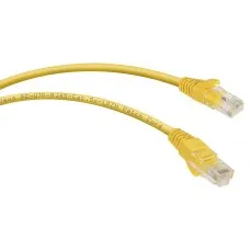 PC-UTP-RJ45-Cat.5e-0.5m-YL-LSZH (9496c), желтый. Патч-корд медный. CABEUS