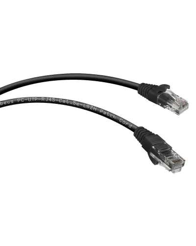 PC-UTP-RJ45-Cat.5e-2m-BK-LSZH (9539c), чёрный. Патч-корд медный. CABEUS в Ангарске