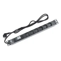 PDU-6P-B-2EU (7292c). Блок розеток 19. CABEUS