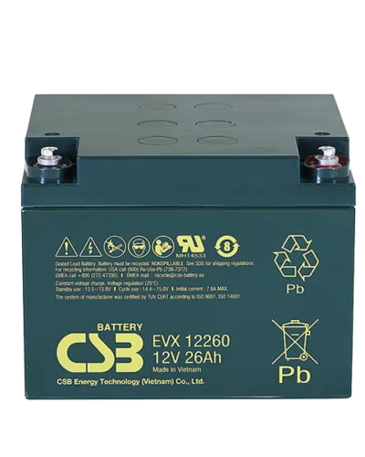 CSB EVX 12260. Аккумулятор герметичный свинцово-кислотный. CSB в Ангарске