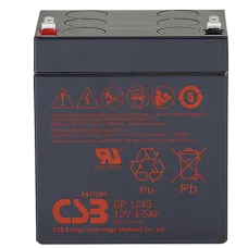 CSB GP 1245 F2. Аккумулятор герметичный свинцово-кислотный. CSB