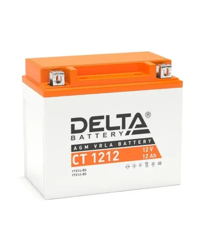 Delta CT 1212. Аккумулятор герметичный свинцово-кислотный стартерный. Delta в Ангарске