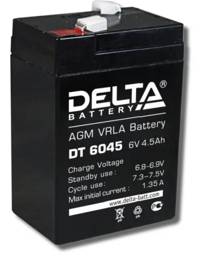 Delta DT 6045. Аккумулятор герметичный свинцово-кислотный. Delta в Ангарске