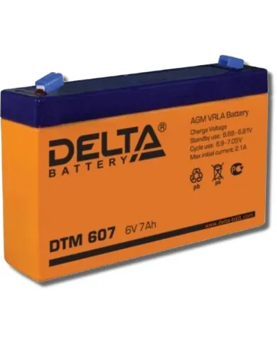 Delta DTM 607. Аккумулятор герметичный свинцово-кислотный. Delta в Ангарске