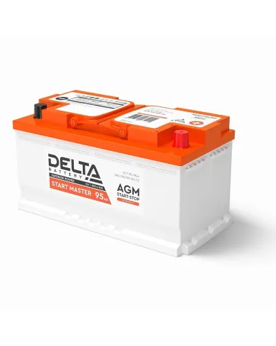 Delta START MASTER AGM 1295 (95 Ah). Аккумулятор автомобильный герметичный свинцово-кислотный. Delta в Ангарске