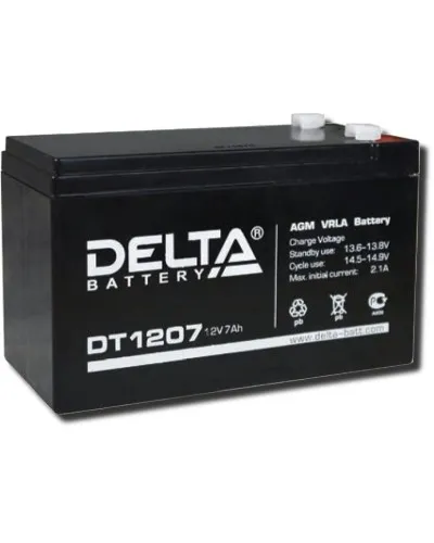 Delta DT 1207. Аккумулятор герметичный свинцово-кислотный. Delta в Ангарске
