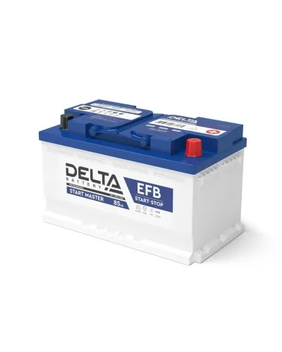 Delta START MASTER EFB 1285 (85 Ah). Аккумулятор автомобильный герметичный свинцово-кислотный. Delta в Ангарске