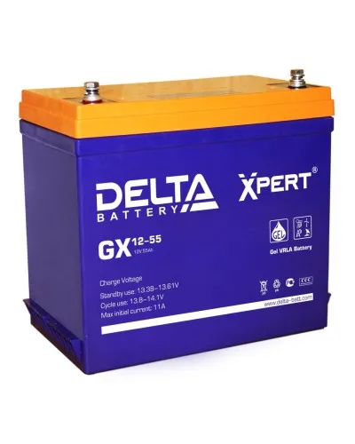 Delta GX 12-55. Аккумулятор герметичный свинцово-кислотный. Delta в Ангарске