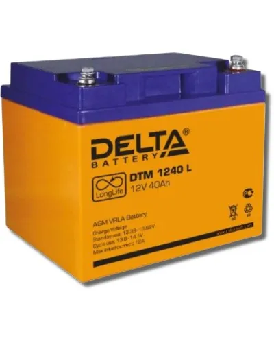 Delta DTM 1240 L. Аккумулятор герметичный свинцово-кислотный. Delta в Ангарске
