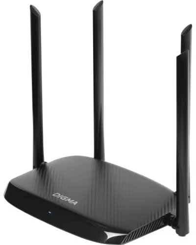 DWR-AC1202 AC1200 10/100/1000BASE-TX черный. Роутер беспроводной. Digma в Ангарске