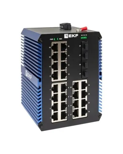 TSX-U-4GX/SFP-24GTP. Промышленный неуправляемый коммутатор. EKF в Ангарске