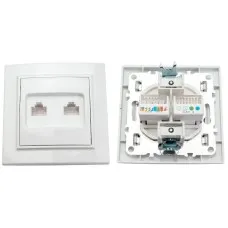 Минск Розетка RJ-45+Phone СП (ERK00-135-10). Розетка RJ-45+Phone СП. EKF