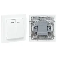 Минск Выключатель 2-кл. СП 10А (ERV10-123-10). Выключатель 2-кл. СП 10А. EKF