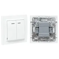 Минск Выключатель 2-кл. СП 10А (ERV10-123-10). Выключатель 2-кл. СП 10А. EKF