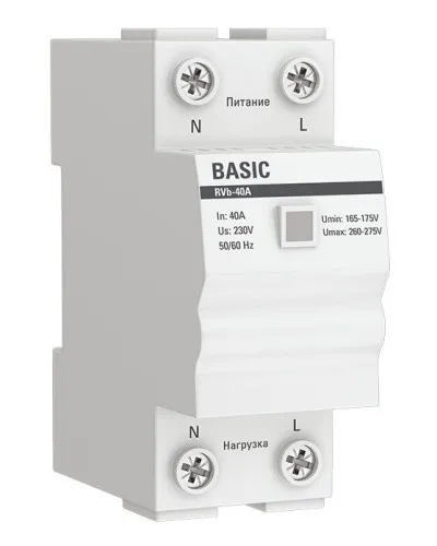 RVb-40A Basic (rvb-40a). Реле напряжения. EKF в Ангарске