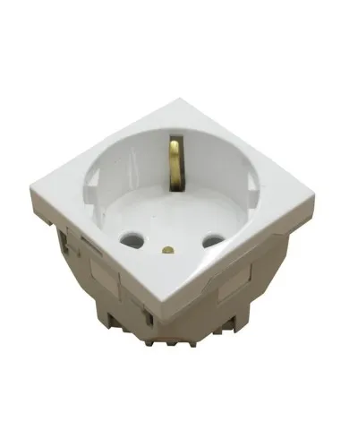 Розетка 2к+З (45х45), белая (45131 SBR): Розетка 2к+З в Ангарске