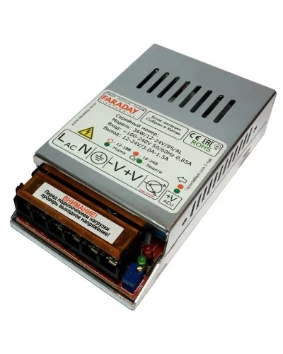 36W/12-24V/95AL. Импульсный блок питания. FARADAY в Ангарске