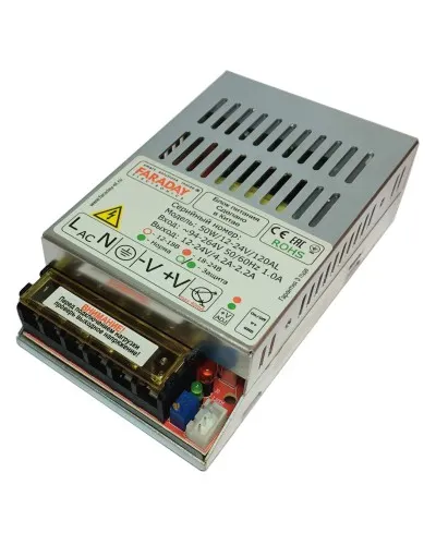 50W/12-24V/120AL. Импульсный блок питания. FARADAY в Ангарске