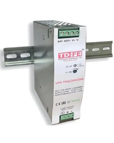 UPS 75W/24V/DIN. Блок бесперебойного питания. FARADAY в Ангарске