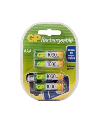 GP 100AAAHC AAA (GP 100AAAHC-2DECRC4), упак. 4 шт.. Перезаряжаемые аккумуляторы. GP Batteries в Ангарске