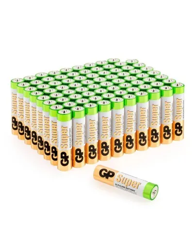 GP Super Alkaline 24A AAA (GP 24A-2CRVS80), упак. 80 шт.. Алкалиновые батарейки. GP Batteries в Ангарске