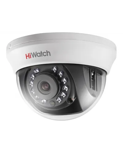 DS-T201(B) (2.8мм). Бюджетная видеокамера мультиформатная купольная. HiWatch в Ангарске