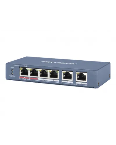 DS-3E0106HP-E. Коммутатор с питанием POE. Hikvision в Ангарске