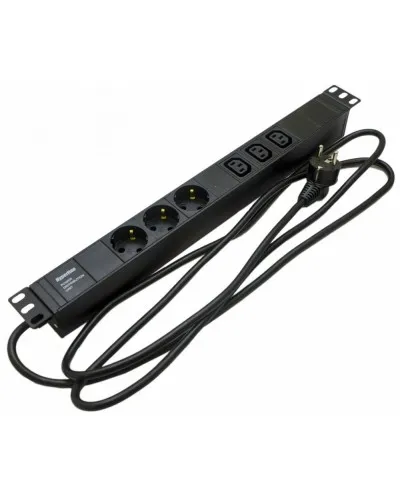 SHE19-3SH-3IEC-2.5EU. Блок розеток 19. Hyperline в Ангарске