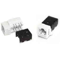 KJNE-8P8C-C6A-90-WH. Вставка Keystone Jack RJ-45. Hyperline