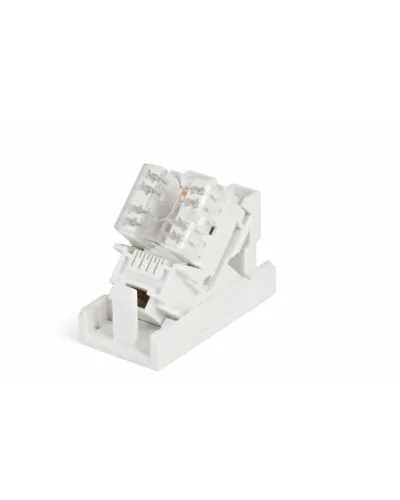 SIP2K-C5E-M45-22.5. Вставка 45х22,5 с наклонным модулем RJ-45 категории 5е. Hyperline в Ангарске