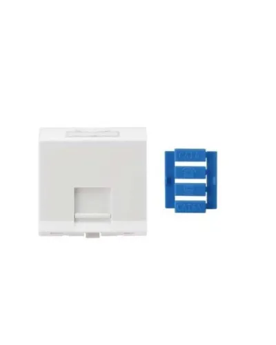 SIP3A-1K-M45-45. Вставка угловая 45x45 для 1 модуля Кeystone Jack, со шторками. Hyperline в Ангарске