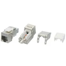KJ9-8P8C-C6A-90-SH-F. Вставка Keystone Jack RJ-45. Hyperline