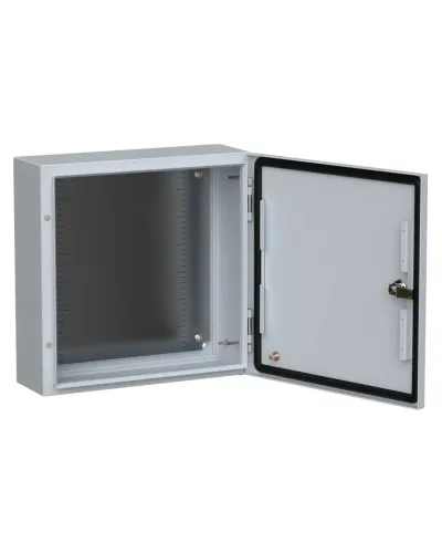 ЩМП-40.40.15 УХЛ1 IP66 400х400х150 TITAN 5 (TI5-10-N-040-040-015-66). Шкаф металлический с монтажной платой. IEK в Ангарске