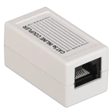 CS70-1C5EU. Проходной адаптер категория 5Е UTP тип RJ45-RJ45, белый. ITK