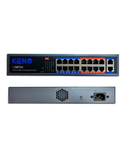 KN-SW1602POE+. Коммутатор с питанием по PoE. KENO в Ангарске