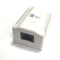 RJ-45-1 (8P8C) CAT5e, 1 выход (LISTED) компьютерная розетка: Розетка компьютерная 1 выход