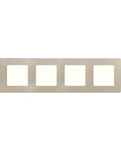 Рамка 4 поста ETIKA, слоновая кость (672514). Рамка. LegranD в Ангарске