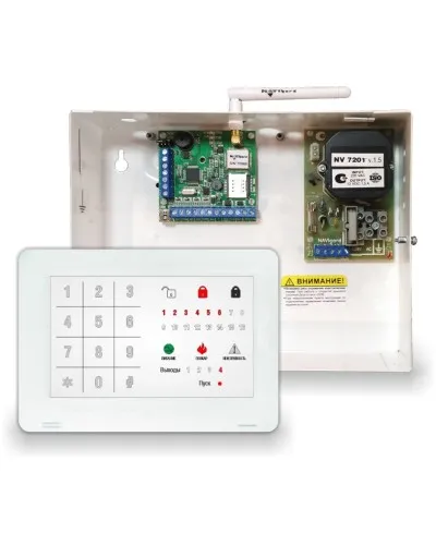 NV 1010c/8524. Устройство оконечное объектовое приемно-контрольное c GSM коммуникатором. NAVIgard в Ангарске
