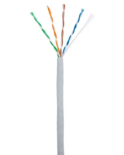 U/UTP 4pair, Cat5e, In, PVC (CCA-UU004-5E-PVC-GY). Кабель «витая пара» (LAN) для структурированных систем связи. NETLAN в Ангарске