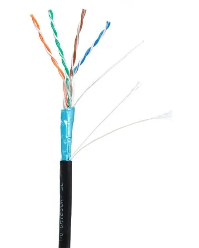 F/UTP 4pair, Cat5е, Out, PE (EC-UF004-5E-PE-BK). Кабель «витая пара» (LAN) для структурированных систем связи. NETLAN в Ангарске