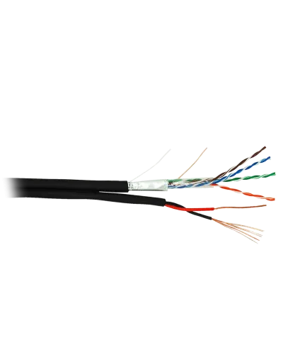 F/UTP 4pair, Cat5e, Out, PVC+PWR (EC-UF004-5E-PC150-PE-BK). Кабель «витая пара» (LAN) для структурированных систем связи. NETLAN в Ангарске