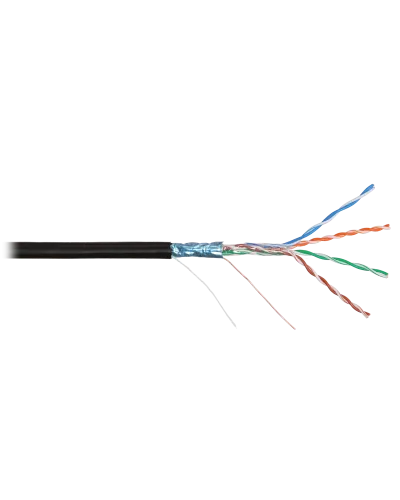 F/UTP 4pair, Cat5e, Solid, In/Out, нг(А)-HF (NMC 4200C-BK). Кабель «витая пара» (LAN) для структурированных систем связи. NIKOMAX в Ангарске