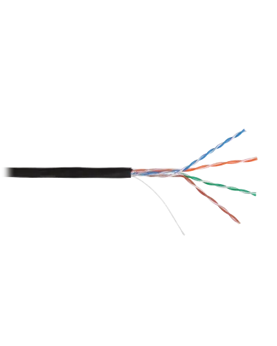 U/UTP 4pair, Cat5e, Solid, Out, PVC (NMC 4100B-BK). Кабель «витая пара» (LAN) для структурированных систем связи. NIKOMAX в Ангарске